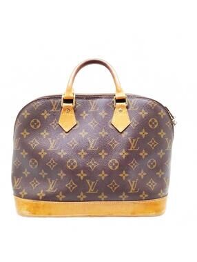 Louis Vuitton LV Hand Bag Alma Brown Monogram VI0030